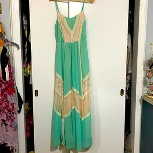 Champagne and Strawberry dress